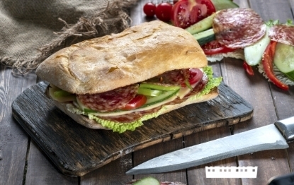 Picture of Salami sandwich