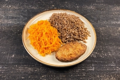 Picture of Lunch with Buckwheat and Cutlet