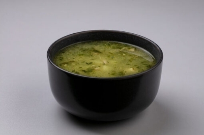 Picture of Homemade soup with chicken and tarragon