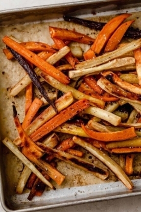 Picture of French fries with vegetables