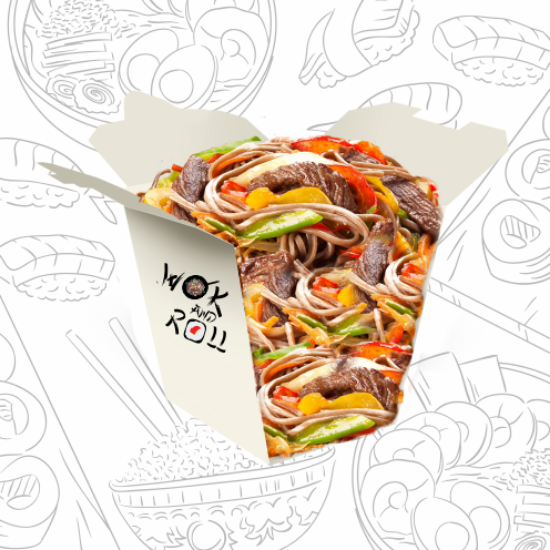 Picture of Soba chicken in soy sauce 