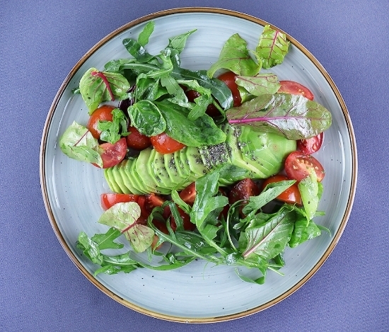Picture of Salad with avocado and cherry tomatoes Garun