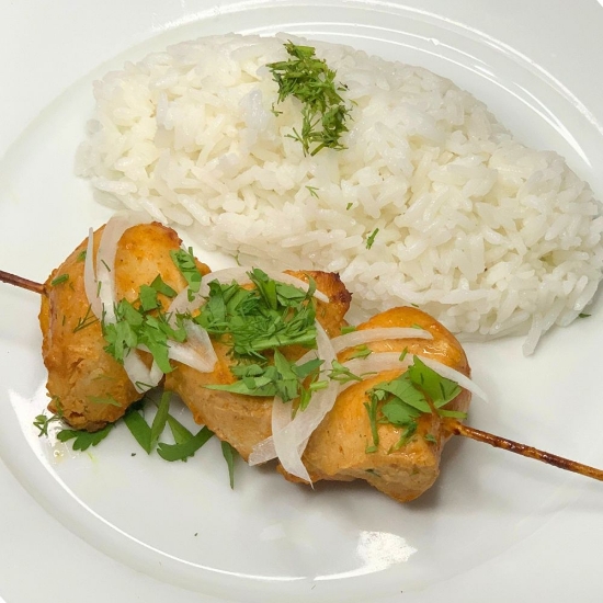 Picture of Grilled Chicken with steamed rice 