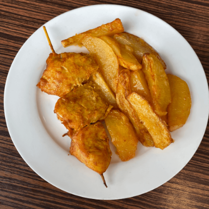 Picture of Grilled Chicken with baked potatoes