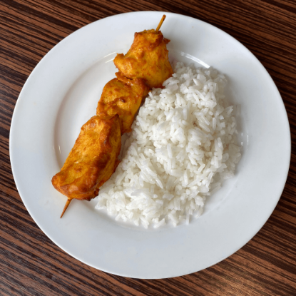 Picture of Grilled Chicken with steamed rice 