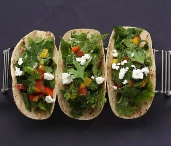 Picture of Green tacos with feta cheese Garun