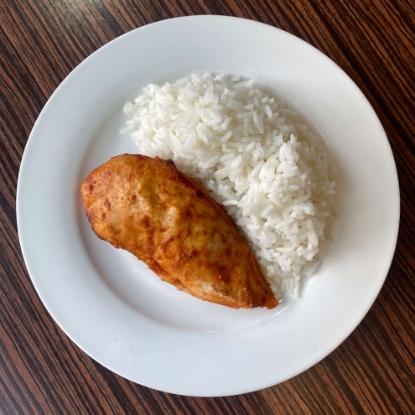 Picture of Chicken breast with steamed rice