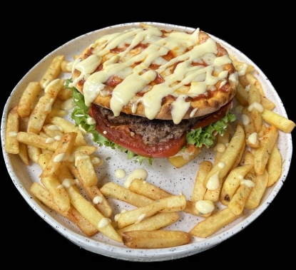 Picture of Pepperoni cheese burger