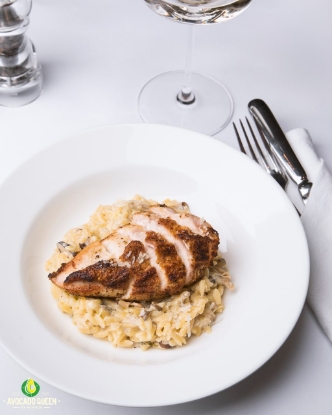Picture of Orzo risotto with chicken
