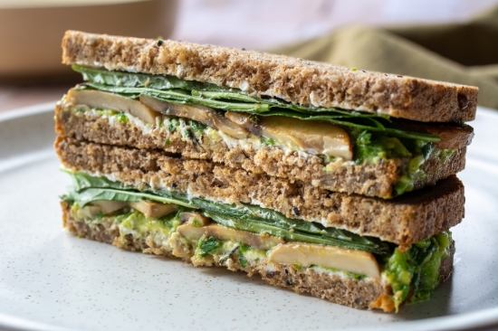 Picture of Mushroom and avocado sandwich