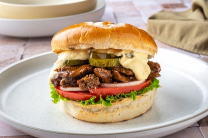 Picture of Burger with pulled beef