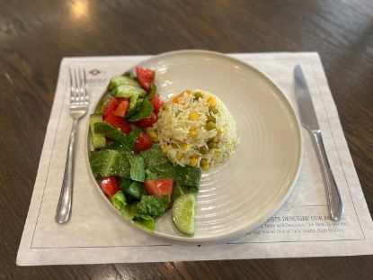 Picture of Chinese rice with salad