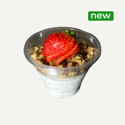 Picture of Homemade granola yogurt with strawberry