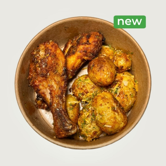 Picture of Chicken leg with baby potatoes 