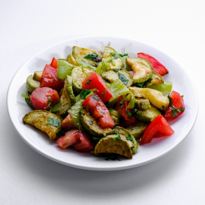 Picture of Zucchini with tomatoes