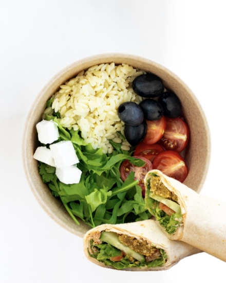 Picture of Italian bowl+Falafel wrap