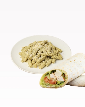 Picture of Pasta Pesto+Chicken Wrap