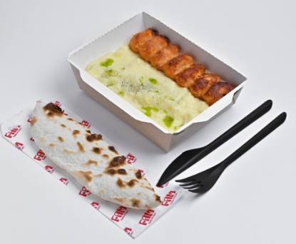Picture of Chicken kebab with mashed potatoes