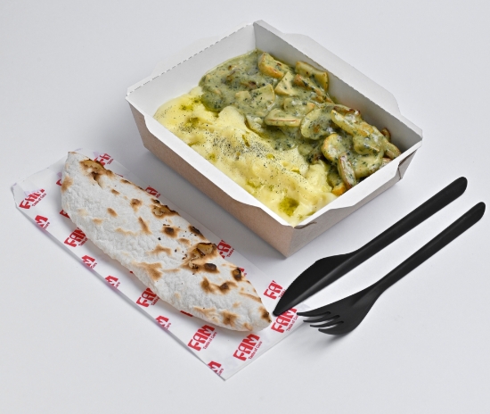 Picture of Pork with pesto and mashed potatoes