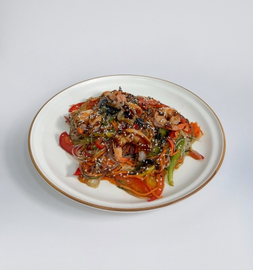 Picture of Funchoza with shrimp