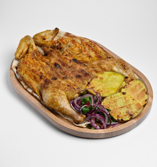 Picture of Grilled Whole Chicken with Potatoes
