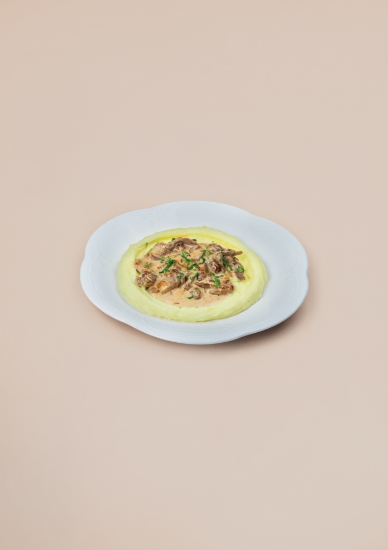 Picture of Beef Stroganoff With Puree