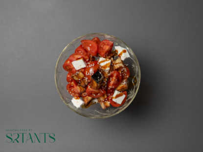 Picture of Crispy eggplant and tomato salad 