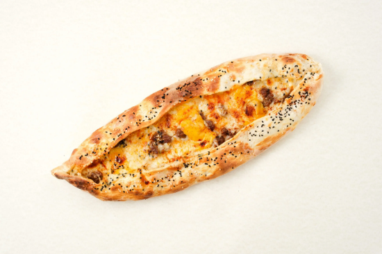 Picture of Pide with sujuk and cheese