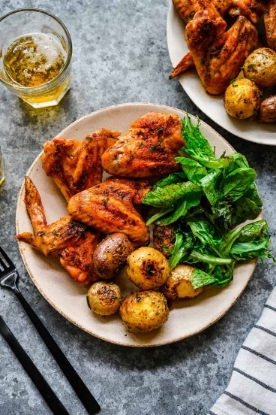 Picture of Chicken wings and potatoes 