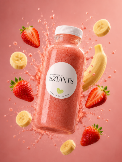 Strawberry && banana smoothie  -ի նկարը