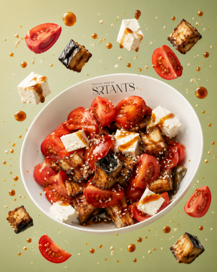 Picture of Crispy eggplant and tomato salad 