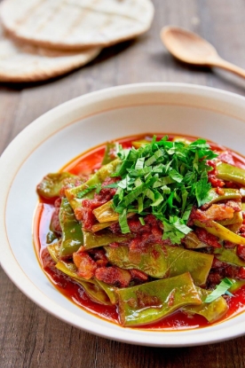 Picture of Green beans with tomatoes 