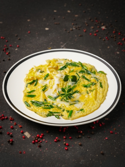 Picture of Omlette with spring onions