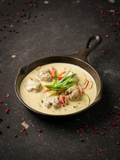 Picture of Kufta in creamy sauce