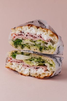 Picture of Mortadella pistachio focaccia