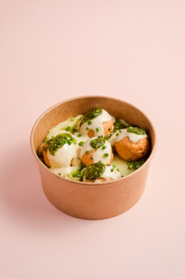 Picture of Fish Ball with Spinach Puree